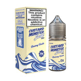 Custard Monster Salt TFN -  Blueberry Vanilla 30mL (Swirl Edition)