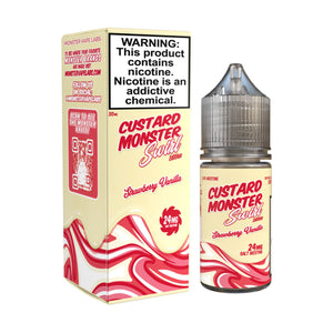 Custard Monster Salt TFN - Strawberry Vanilla 30mL (Swirl Edition)